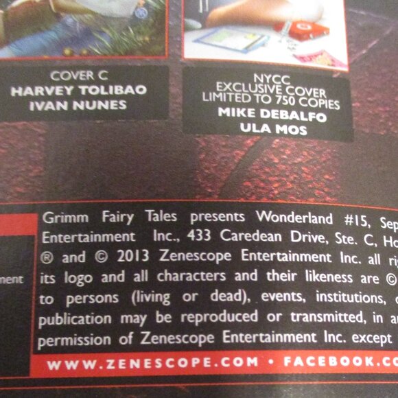 Grimm Fairytales Wonderland #15 Cover B Medium Black White Graphic Comic Book - Picture 4 of 4